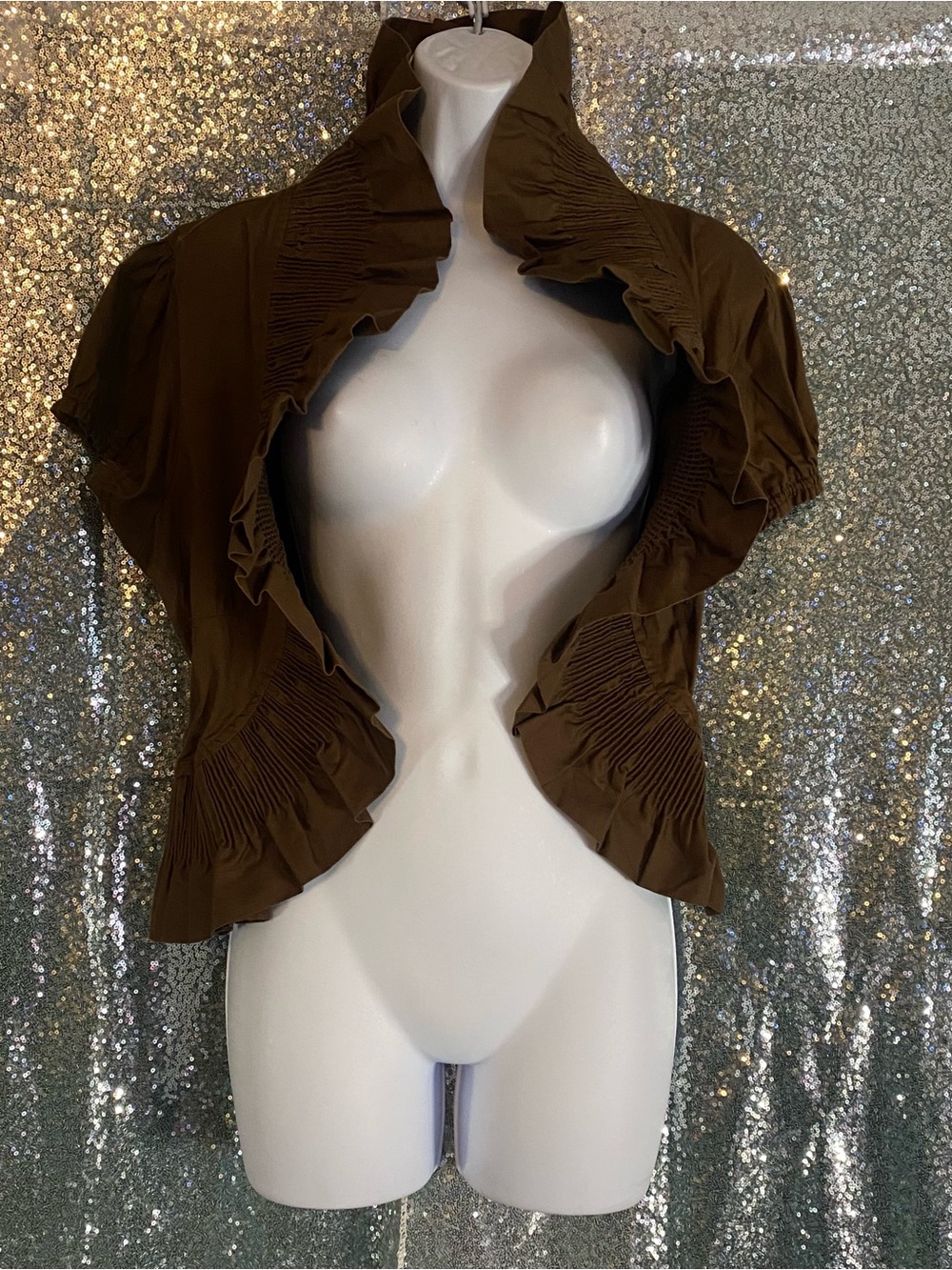 ✨🤎 Dust & Drama | Last Kiss Ruffled Bolero Top